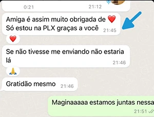 Aluna conta que conseguiu a vaga com o apoio da MV